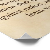 Poster La vision des épées à fleurs d'Isaïe (Coin)