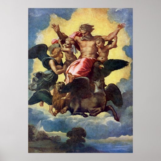 Poster La vision d'Ézéchiel de Raphaël (1518) (Devant)