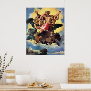 Poster La Vision d'Ézéchiel, peinture de Raphaël,
