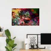 Poster La vision du fou (Bureau à domicile)