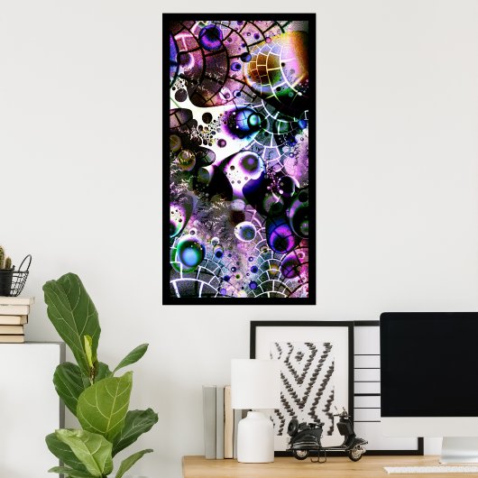 Poster La vision d'un univers infini dans un univers fini (Bureau à domicile)