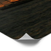 Poster La voile au coucher du soleil (Coin)