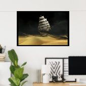 Poster La Voile Du Désert (Bureau à domicile)