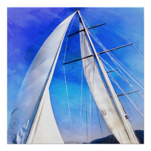 Poster La Voile Unie Les Noeuds De Mon Esprit Riggi Artis