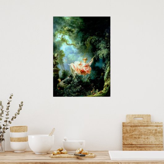 Poster La voilure" par Jean-Honoré Fragonard (Cuisine)