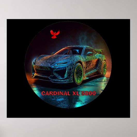 Poster La voiture de sport Cardinal XL5000 Elite (Devant)