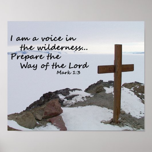 Poster La voix dans le désert (Devant)