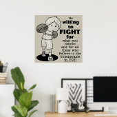 Poster La volonté de combattre (Bureau à domicile)