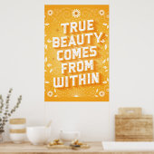 Poster La Vraie Beauté Provient De L'Intérieur De L'Affic (Cuisine)