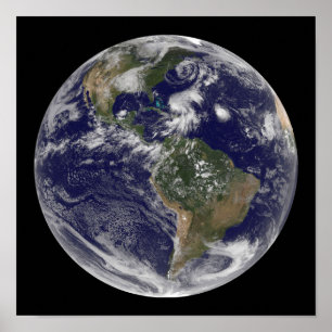 Poster La vue de la pleine terre et quatre donnent