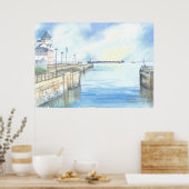 Poster La vue depuis Portishead Marina (Cuisine)