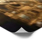 Poster La vue nocturne sur la Pyramide de verre du Musée  (Coin)