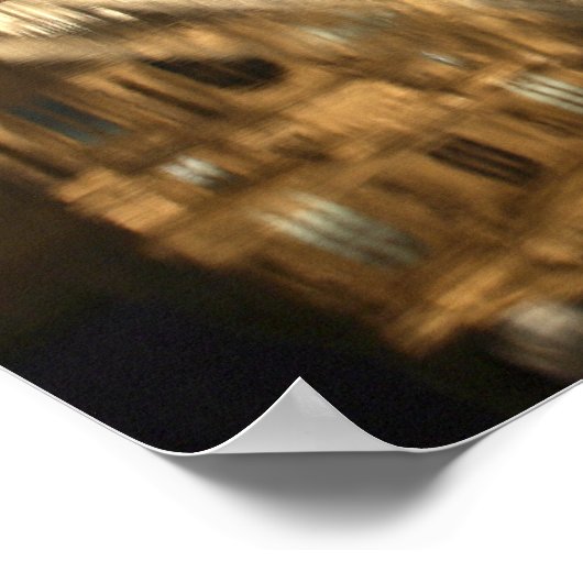 Poster La vue nocturne sur la Pyramide de verre du Musée  (Coin)