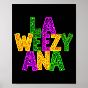 Poster La weezy ana mardi gras louisiane nouvelle-orleans