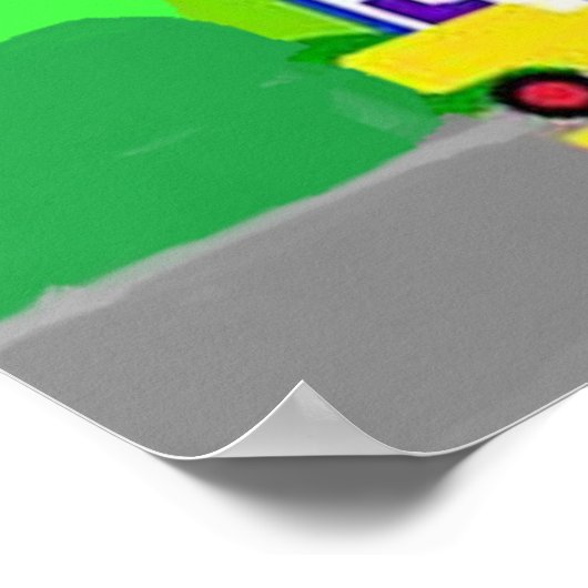 Poster La zone de construction pour enfants (Coin)