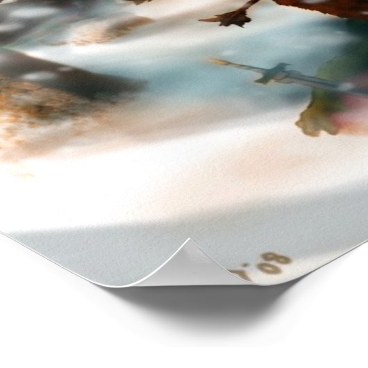 Poster L'abattage dans la neige (Coin)