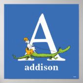 Poster L'ABC de Dr Seuss : Lettre A - Blanc | Ajoutez vot (Devant)