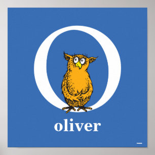 Poster L'ABC du Dr Seuss : Lettre O - Blanc Ajoutez vot