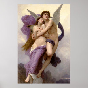Poster L'abduction de la psyché par Bouguereau