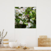Poster L'abeille collecte le pollen (Cuisine)