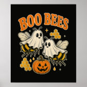 Poster L'abeille fantôme drôle de Halloween mignon (Devant)