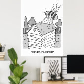 Poster L'abeille retourne à sa ruche (Bureau à domicile)