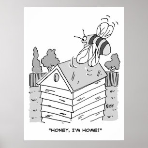 Poster L'abeille retourne à sa ruche