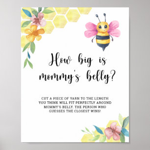 Poster L'abeille rose quelle est la taille du ventre de m