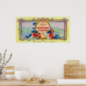 Poster Label de savon Auz Fleurs D'AlsaceParis, France (Cuisine)