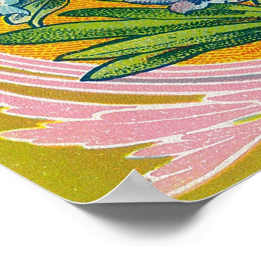 Poster Label de savon Mucilage D'AmandesParis, France (Coin)