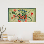 Poster Label De Savon Reveil De PrintempsParis, France (Cuisine)