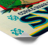 Poster Label de sirop Cohassett Cairo, GA (Coin)