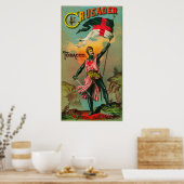 Poster Label du tabac croiséPetersburg, VA (Cuisine)