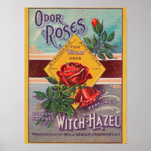 Poster Label Rose de sorcière-HazelFrankfort, NY (Devant)