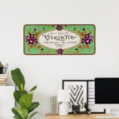 Poster Label Savon VioletteParis, France (Bureau à domicile)