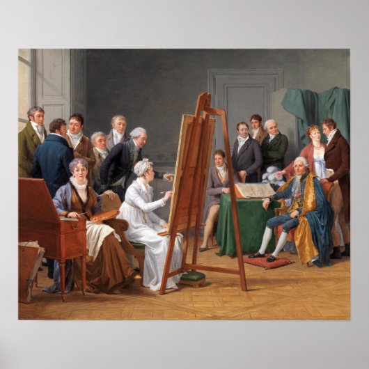 Poster Labille-Guiard - Scène de studio (Devant)
