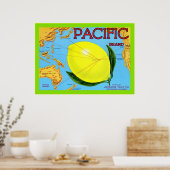 Poster Lable vintage Fruit (Cuisine)