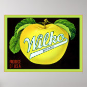 Poster Lable vintage Fruit (Devant)