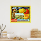 Poster Lable vintage Fruit (Cuisine)