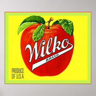 Poster Lable vintage Fruit