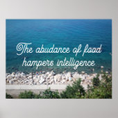 Poster L'abondance du proverbe alimentaire (Devant)