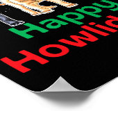 Poster Laboratoire de chocolat jaune noir noël labrador h (Coin)