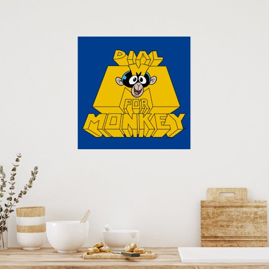 Poster Laboratoire de Dexter - Composez M pour singe (Cuisine)