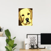 Poster Laboratoire jaune (Bureau à domicile)