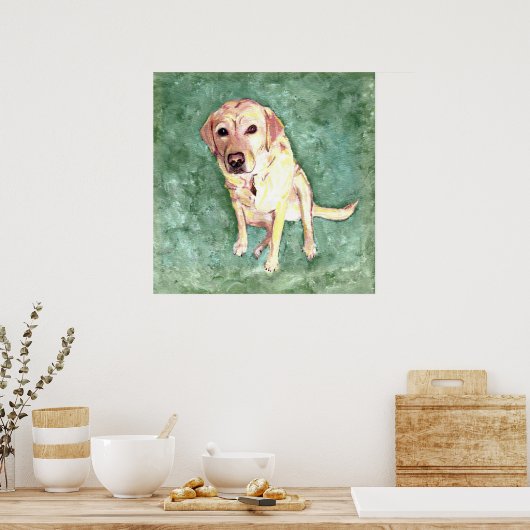 Poster Laboratoire jaune (Cuisine)