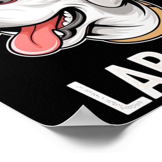 Poster Laboratoire le plus froid Papa Labrador Retriever (Coin)