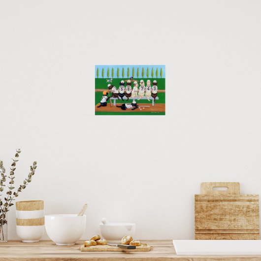 Poster Laboratoires de baseball (Cuisine)