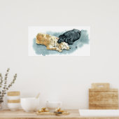 Poster Labradooda en toile d'amour Imprimer (Cuisine)