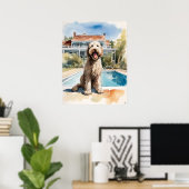 Poster Labradoodle - Art Chien Imprimer (Bureau à domicile)