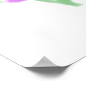 Poster Labradoodle avec fleurs Illustration (Coin)